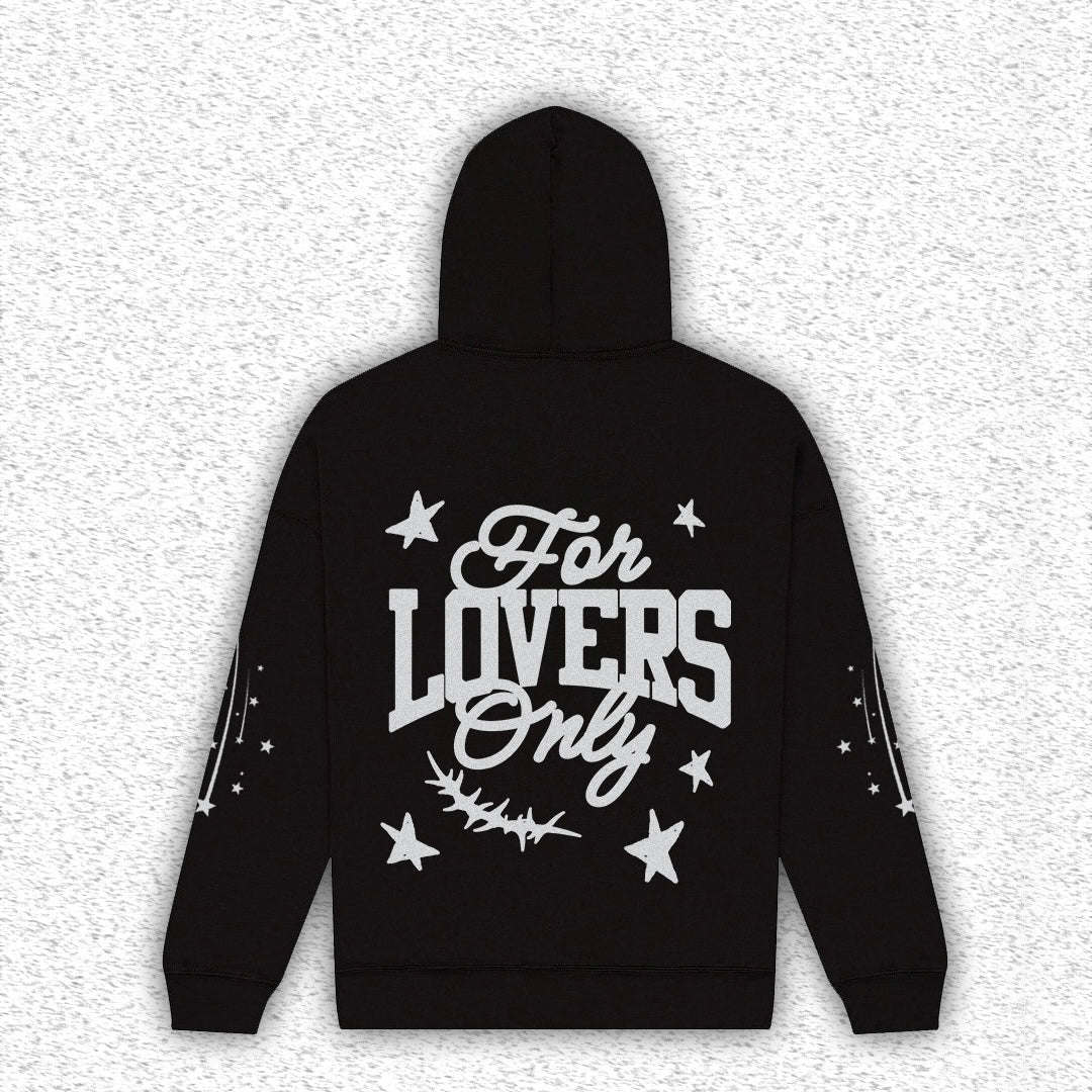 FOR LOVERS ONLY Hoodie - Black